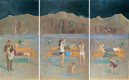 Leander Kaiser, Die Überlebenden. Triptychon, 2011
