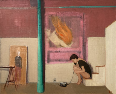 Leander Kaiser, Fire Painting, 2019